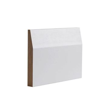Deanta White Primed  Half Splayed Skirting Set - 3660 x 145 x 18mm (4 Pack)