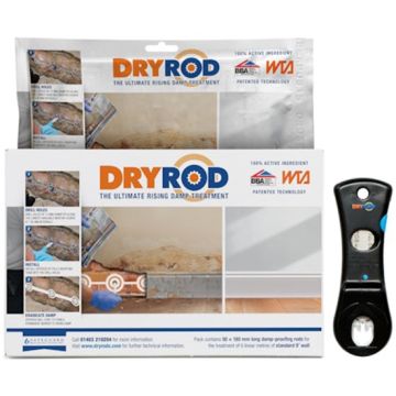 Dryzone Dry Rod 225mm Damp Proofing Rod Pack of 10