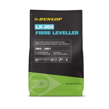 Dunlop LX360 Grey Fibre Reinforced Self Leveller - 20Kg