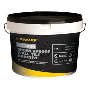 Dunlop RX-2000 Showerproof Wall Tile Adhesive