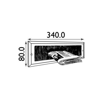 Easyfix Letterbox Draught Strip - 340 x 80mm