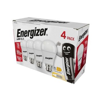 Energizer S14423 13.5W LED GLS BC Lamp - Pack of 4