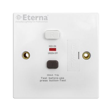 Eterna SSARCDWH Single Fused A Rated RCD Spur - 1