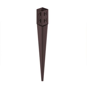 Fencemate Epoxy Brown Swift Clamp Post Support Spike - 750mm