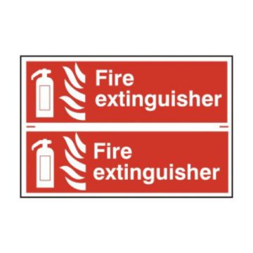 Fire Extinguisher PVC Sign - 300 x 200mm
