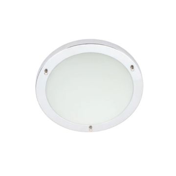 Forum Spa 34047-CHR IP44 Bathroom 18w LED Flush Ceiling Light - Chrome - Cool White