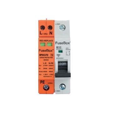 FuseBox T2 18mm Surge Protection Device with 32A MCB