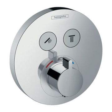 Hansgrohe ShowerSelect S Thermostatic Mixer for 2 Outlets