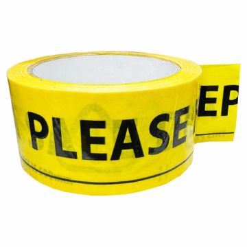 Hippo H18439 Social Distancing Yellow Tape - 33 Metres x 48mm
