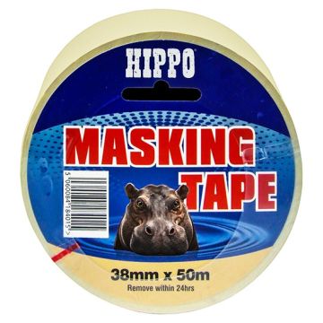 Hippo Masking Tape 50 Metre Roll