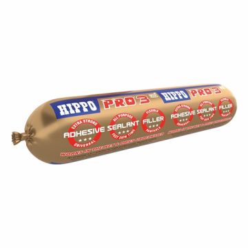 Hippo Pro 3 Adhesive Sealant & Filler Foil Sausage Pack - 400ml