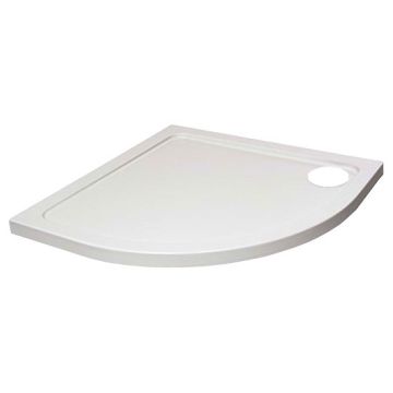 Hydro45 White Stone Quadrant Shower Tray