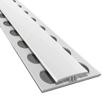 Hygienic Wall Cladding White H Section 2 Part Trim - 3048mm