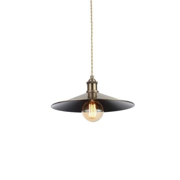 Inlight Rigel Large Diner Shade Antique Brass - INL-33819-ABRS

