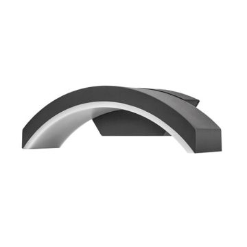 Integral LED ILDEA028 Grey Curved Outdoor Decorative Wall Light