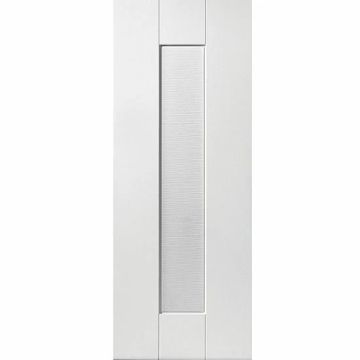 JB Kind Axis Ripple 1 Panel White Primed Internal Door