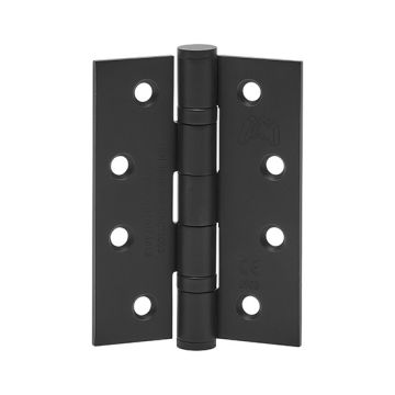 JB Kind Matt Black Stainless Steel 102mm Fire Rated Bearing Hinges - Pack of 3