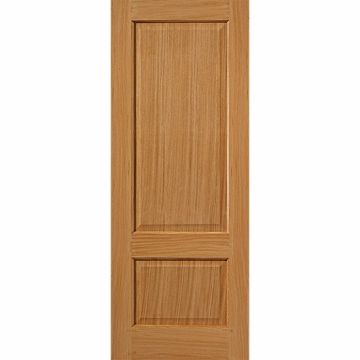 JB Kind Trent 2 Panel Oak Pre-Finished Internal Door