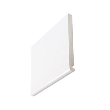 Kestrel K22/405/1.25 White Double Legged Bullnosed Fascia Board - 1250 x 405 x 22mm