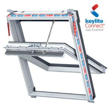 Keylite PCP 01 KCS Hi-Therm Polar PVC Solar Electric Centre Pivot Roof Window