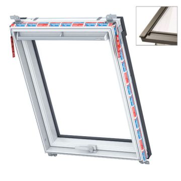 Keylite PTH 02 TFR 550x980mm Polar PVC Frosted Glass Top Hung Roof Window
