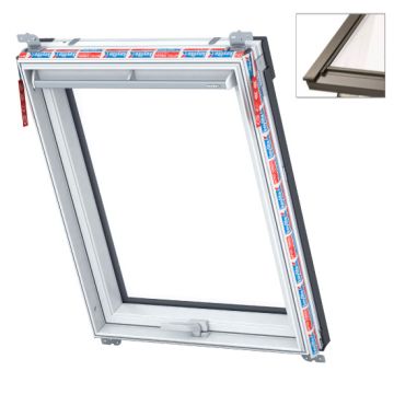 Keylite WTH02 TFR 550x980mm White Frosted Glass Top Hung Roof Window