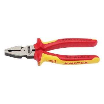 Knipex 02 08 UKSBE VDE Fully Insulated High Leverage Combination Pliers