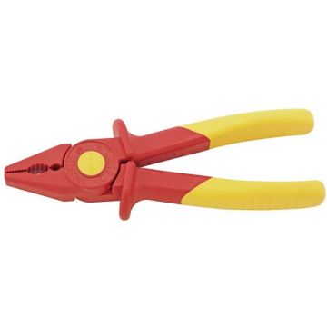 Knipex 98 62 01 Fully Insulated S Range Soft Grip Flat Nose Pliers 180mm (06082)