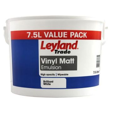 Leyland 7.5 Litre Vinyl Matt Emulsion Value Pack