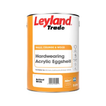 Leyland Trade Acrylic Eggshell - Brilliant White