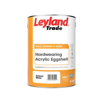 Leyland Trade Acrylic Eggshell - Brilliant White