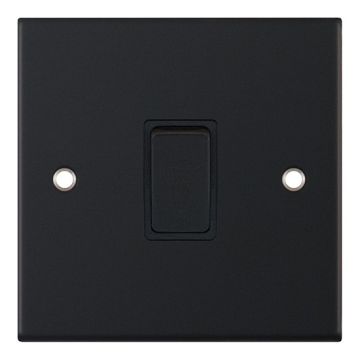 LGA Selectric DSL11-15 Matt Black Black Insert 20amp Double Pole Switch