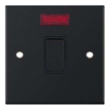 
LGA Selectric DSL11-16 Matt Black 20A Double Pole Switch with Neon
