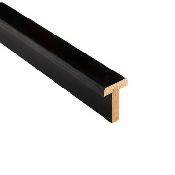 LPD Black Primed T-Bar (Pair Maker) To Suit Doors 78" High