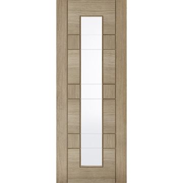 LPD Edmonton Light Clear/Etched Glass Pre-Finished Light Grey Internal Door
