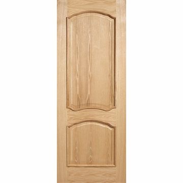 LPD Louis 2 Shaped Panel Raised Mould Oak Unfinished Internal Door
