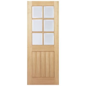 LPD Mexicano 6 Light Clear Bevel Glazed Pre-Finished Internal Door