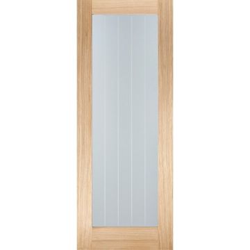 LPD Mexicano Pattern 10 Glazed Oak Veneer Pre-Finished Internal Door