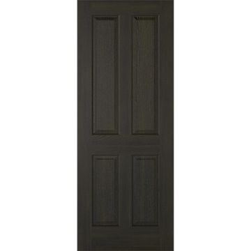 LPD Regency 4 Panel Veneer Pre-Finished Internal Door - Dark Charcoal