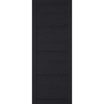 LPD Soho 4 Panel Dark Charcoal Veneer Pre-Finished Internal Door