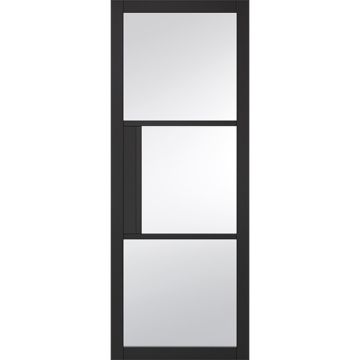 LPD Tribeca Clear Glass Black Primed Internal Door