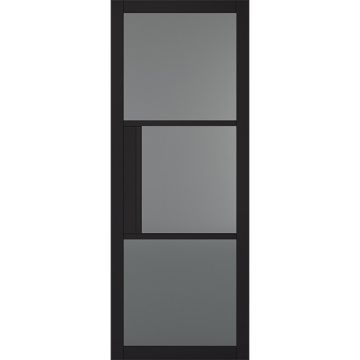 LPD Tribeca Tinted Glass Black Primed Internal Door
