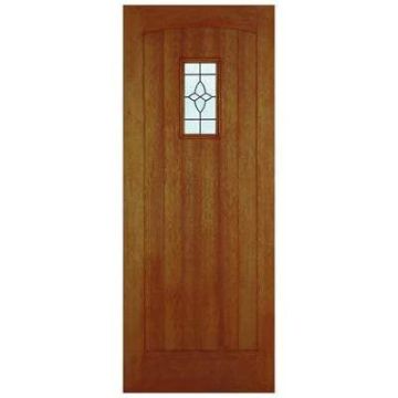 LPD Meranti Veneered Cottage Leaded Double Glazed M&T External Door