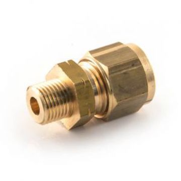 LPG Fitting - 6mm x 1/4"Male Iron Compression Coupling - 6658