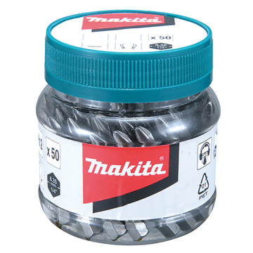 Makita B-26509 PZ2 x 50mm Screwdriver Bit - Jar of 50