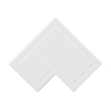 Mita White PVC Mini Trunking Flat Angle