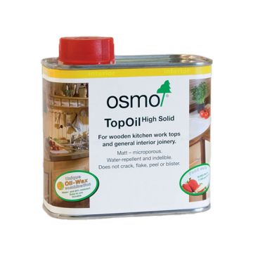 Osmo Top Oil (High Solid) Solid Wood Worktop Oil 3058 Clear Matt Finish 500ml