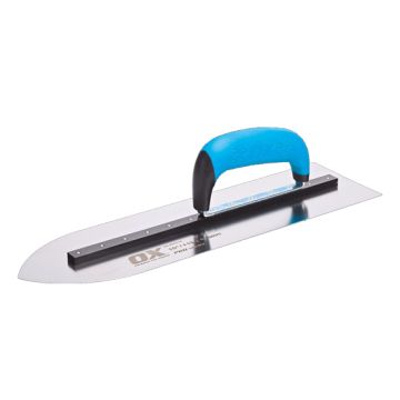 OX Tools P018716 Stainless Steel Pro Pointed Flooring Trowel - 16"