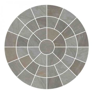 Pavestone Natural Stone Circle - Light Grey