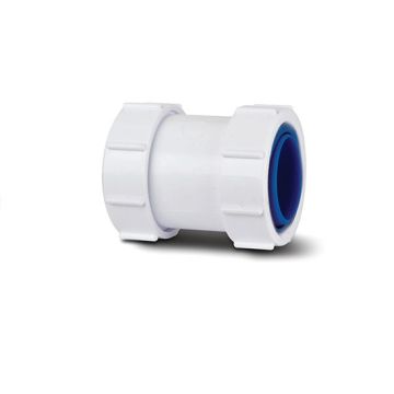 Polypipe PS32 Straight Adaptor - 32mm x 32mm Compression